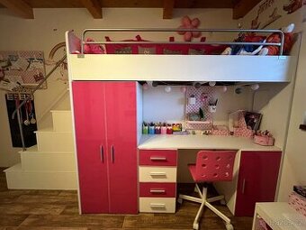 Patrová postel s psacím dtolem - 1