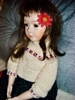 Velká porcelánová panenka 76 cm