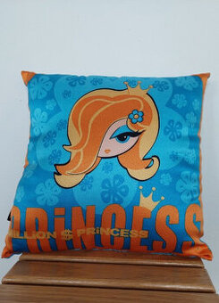 Polštář Princess 35x35 cm nový