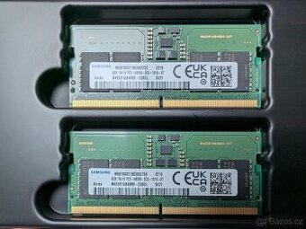 2 × 8 GB paměť RAM SO-DIMM DDR5