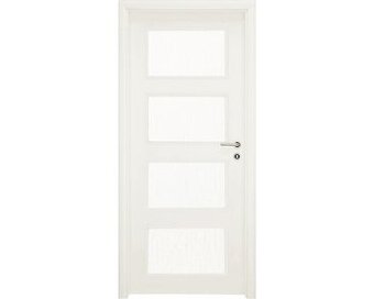 Dveře bílé prosklené 80L- nové