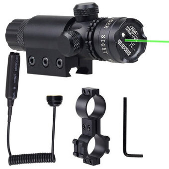zaměřovací laser zelený včetně baterii
