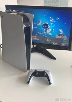 Konzole PS5 ( ovladač , kabeláž)