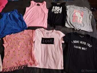 Trička, tílka vel 146/152, 10-12 let