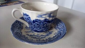 Anglický porcelán, originál - Šálek s podšálkem, cca 4 ks