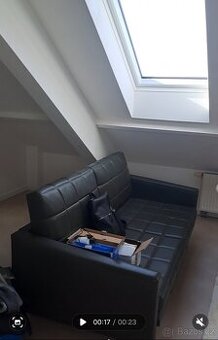 Rozkládací gauč lahvově zelený