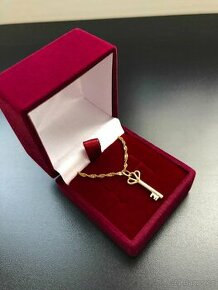Zlatý náhrdelník s klíčkem-585 14ti karátové zlato