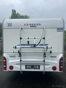 Adria Adora 512UP - mover, předstan, vybavení, držák na kola