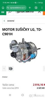 Motor sušičky LG, TD-C901H
