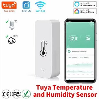 WiFi SENZOR TEPLOTY A VLHKOSTI TUYA/ Smart LIFE