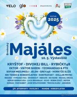 lístek na Majáles v Brně 10.5. 2025