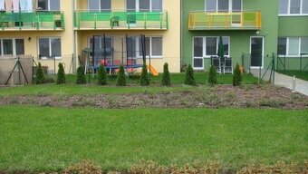 Byt 3+kk, 74 m2; Rajhrad, předzahrádka, garážové stání
