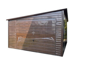 Plechová garáž 4x6m - 1