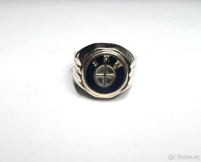 Zlatý prsten BMW 5,9g,zlato 585/1000(14kt)