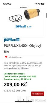 Olejový filtr 1.9 jtdm 110kw