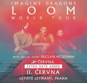 2 vstupenky před pódium na Imagine Dragons 11.6.