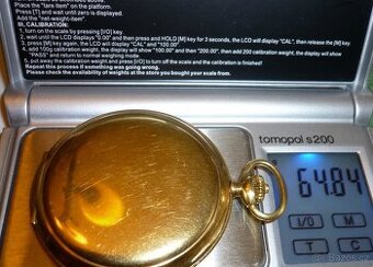 hodinky sklo hodinky dlouhé zlato 585 savonette - 1
