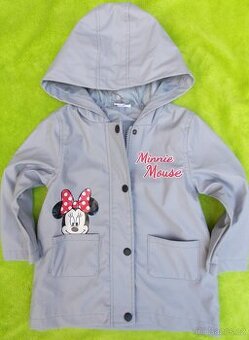 Jarní nepromokavý kabátek s Minnie Mouse vel. 98