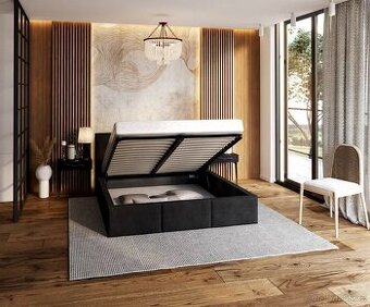 Postel 200x180cm s led podsvícením