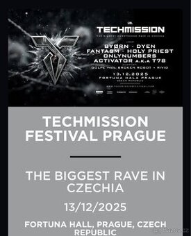 Techno Praha lístek raver stage