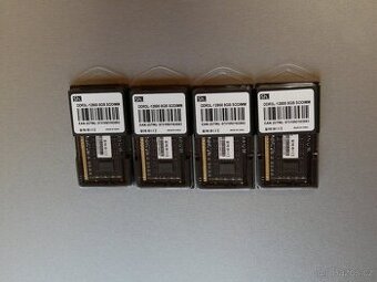4x Paměť RAM Sh. DDR3L 1600mhz 8GB SODIMM  pro notebook
