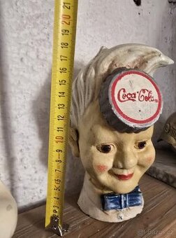 STAROŽITNÁ REKLAMNÍ LITINOVÁ POKLADNIČKA/ KASIČKA COCA-COLA