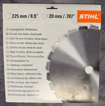 Nový STIHL kotúč pílový s dlátovými zubami ø225mm/20mm