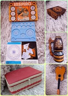 RETRO: Box na šití  Inspiro  Šperkovnice  Dětská kytara