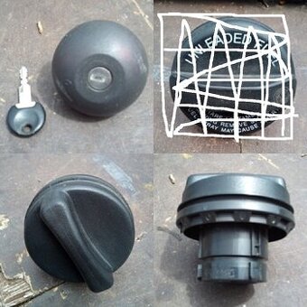 2x zátka nádrže Renault, Transit