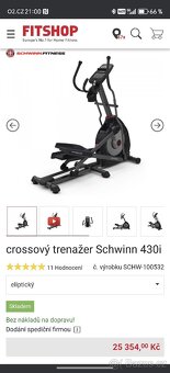 Crossovy trenazer orbitrek Schwinn 430