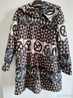 Kabát vlněný dámský kabát vel. XXL