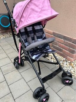 Kočárek BOMIMI Ligero, NOVÝ, barva růžová/šedá