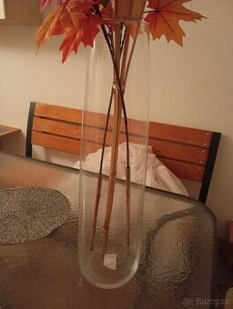 Prodám skleněnou vazů 70 cm výška