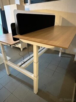 Elektrický stůl -  výškově nastavitelné dvoupracoviště