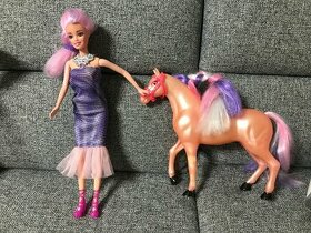Barbie mořská pana, svítí + koník - 1