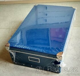 Kazeto velká modrá hranatá krabice - 1