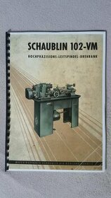 Návod SCHAUBLIN 102 VM - 1