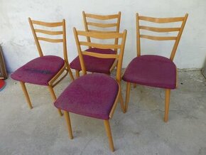židle Tvar Doubí/?/ 60-70 leta-4 ks - 1