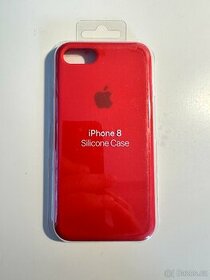 Silikonový obal na iPhone 8 červená barva