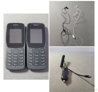 Sada tlačítkových telefonů Nokia + příslušenství