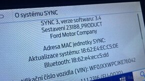 FORD SYNC update infotainmentu a map LEVNE