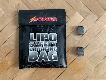 Airsoft - bezpečnostní obal pro LiPo + 2x tester napětí