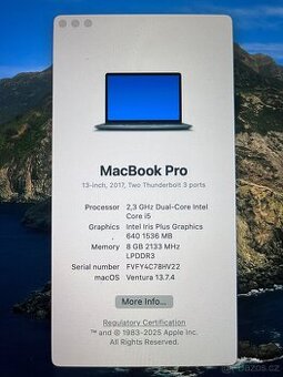 MacBook Pro 13, 8/256GB