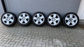Letní sada 5x112 r17 5 ks Škoda s pneu Michelin 225/45/17