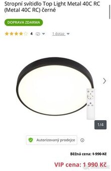 LED svitidla 40C RC cerne