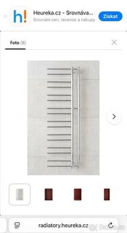 PMH Theia 500 x 1540 T2C-L koupelnový radiátor chrom