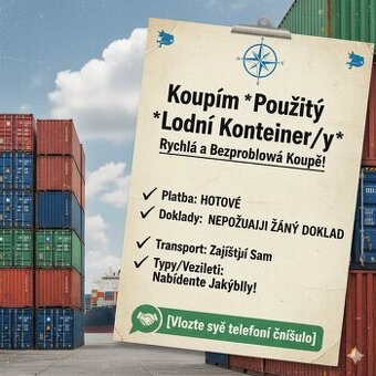 Koupím lodní kontejner - Borohrádek