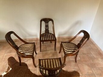 Starozitna zidle ze zamku 4 ks