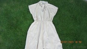 Béžové šaty, příjemné, TIME OUT, vel. 36