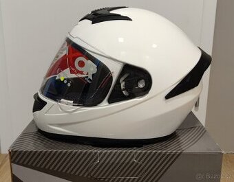 AXOR INTEGRÁLNÍ PŘILBA RAGE- BÍLÁ LESK - 1